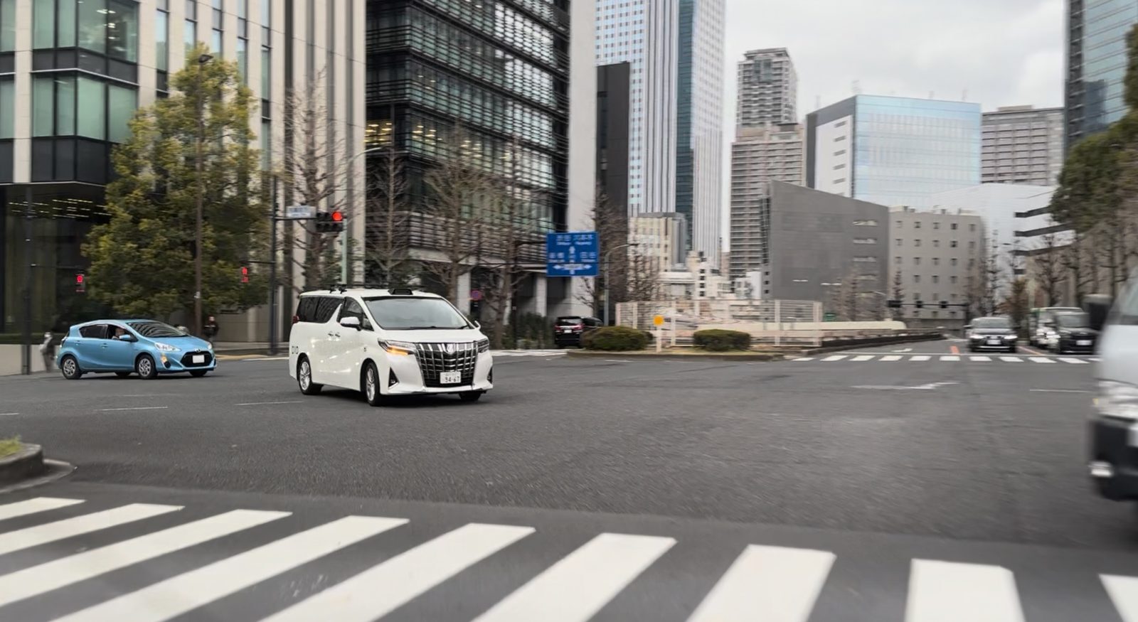 東京の公道での走行データ収集