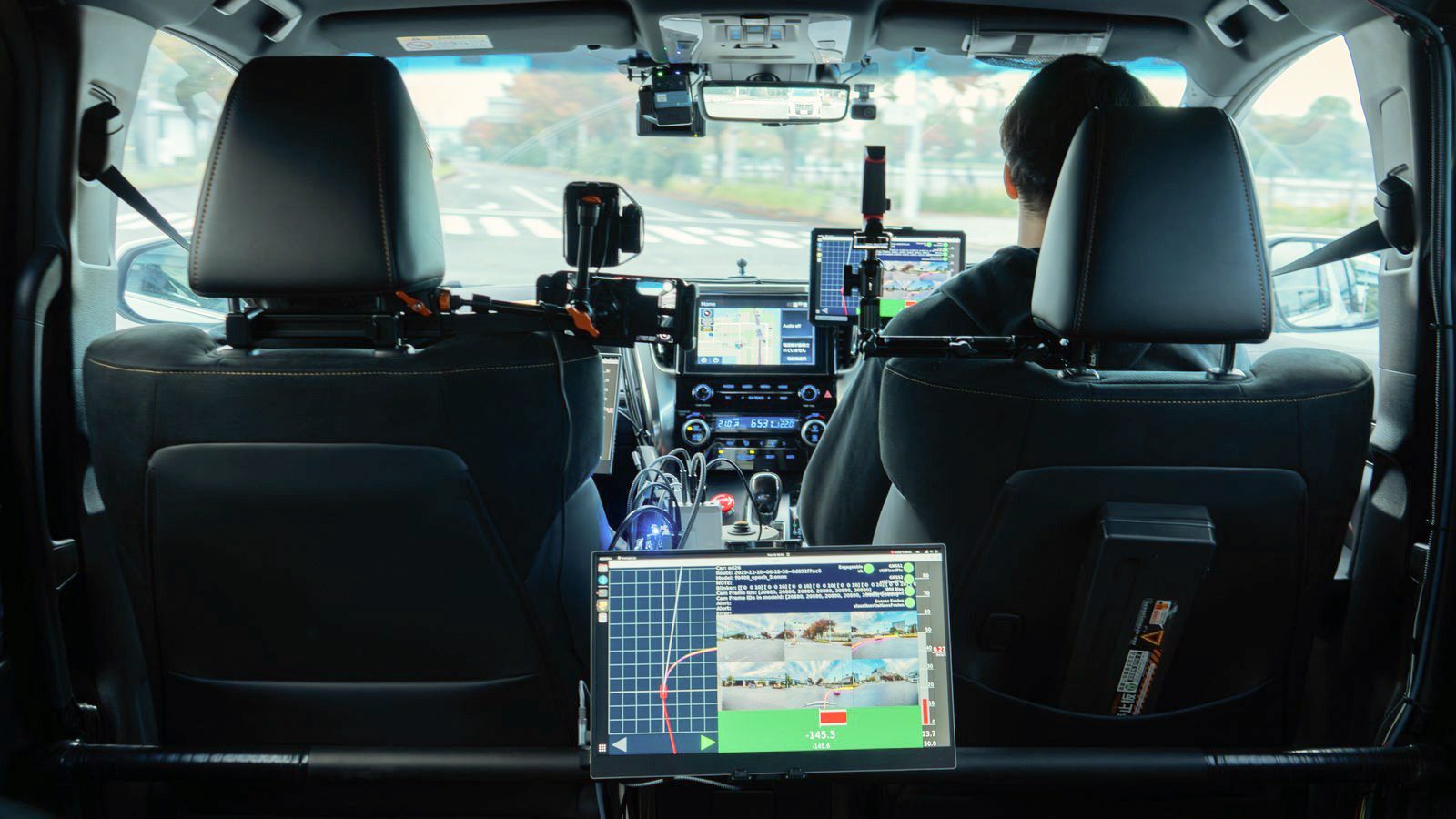 自動運転AIのテスト走行